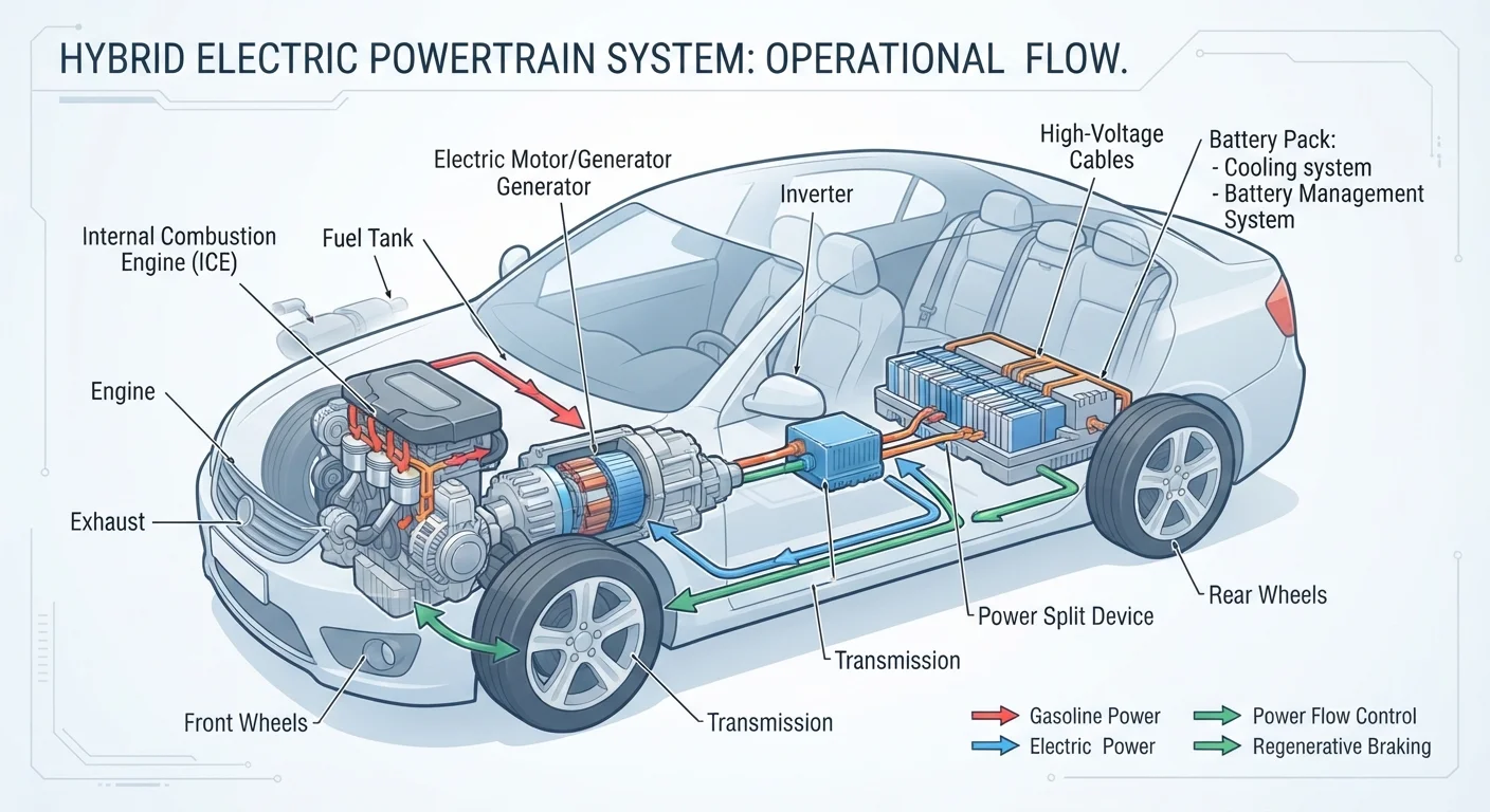 How a Hybrid Powertrain Actually Works