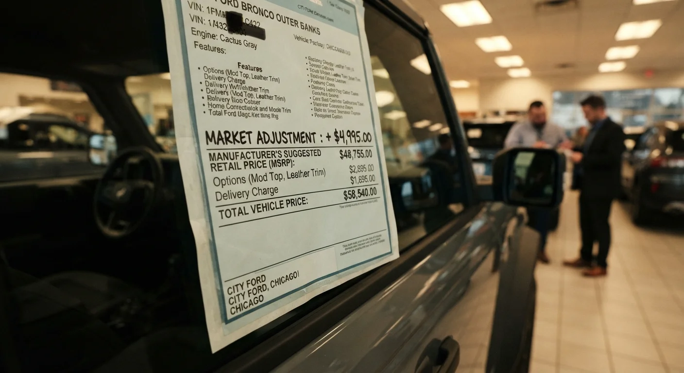 Market Adjustment Fees: What Dealerships Add Above MSRP and Why