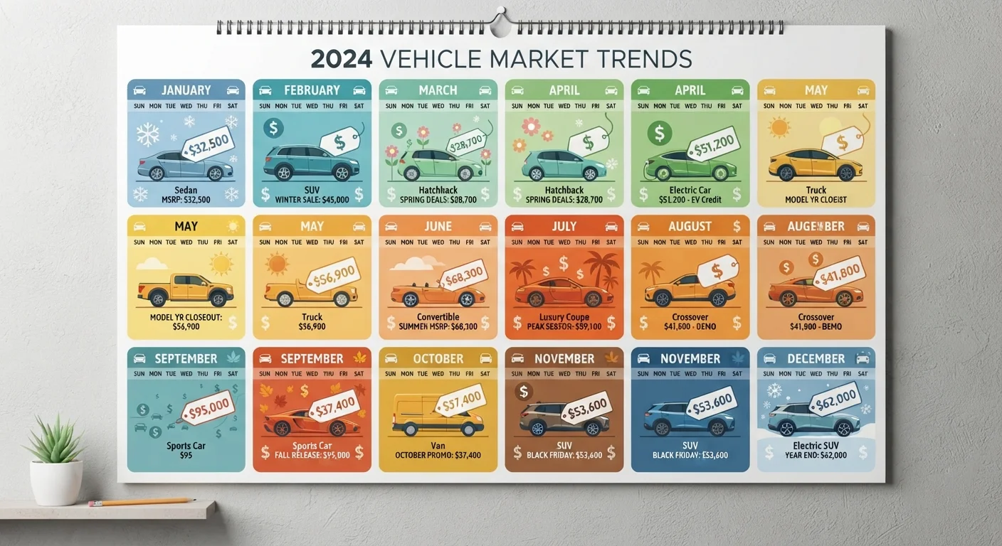 Seasonal Patterns in Car Pricing: A Month-by-Month Overview