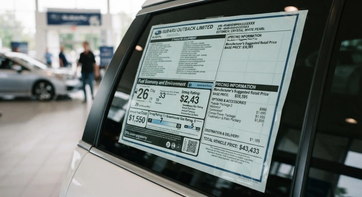 The Anatomy of a Car Window Sticker