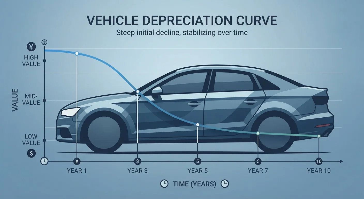 The Depreciation Curve: What Actually Happens to a Car's Value Over 10 Years